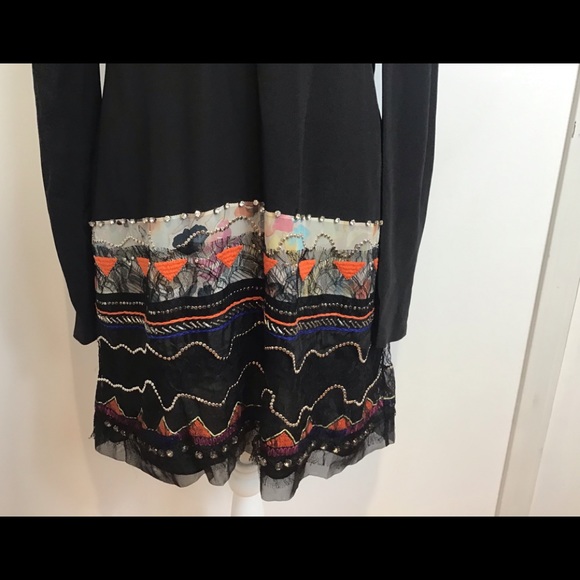 CHLOE SILK EMBELLISHED LACE BEADS DRESS NWT SZ 12 - Picture 8 of 16